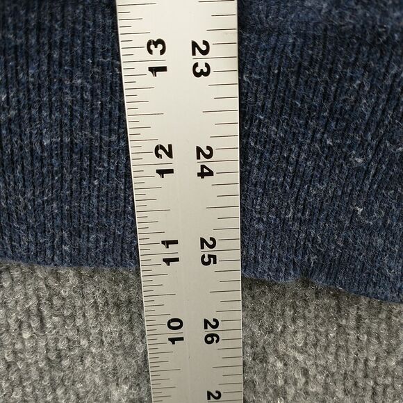 Polo Ralph Lauren Men's Pullover Crew Neck Knit Sweater Blue Large Cotton Logo - Picture 14 of 15